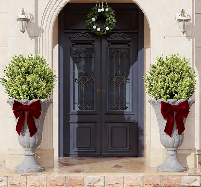 23" Tall Planters for Outdoor Plants Set of 2, Planter - Image 3