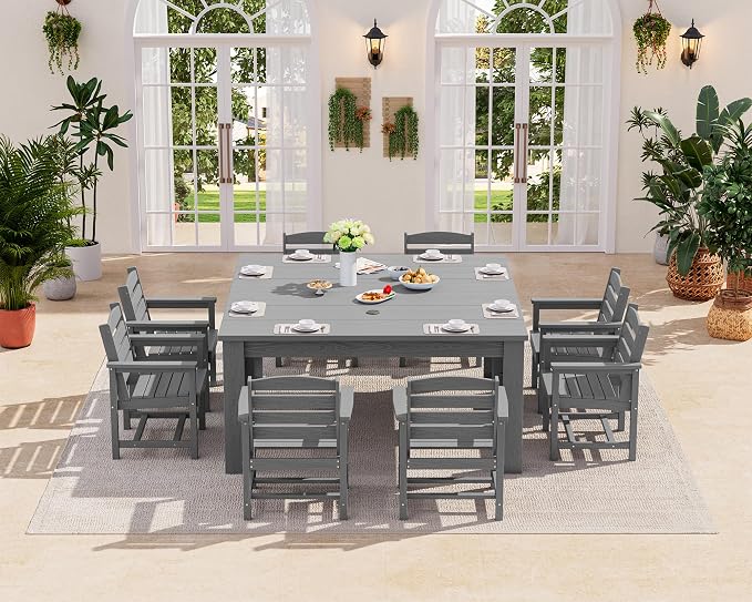SERWALL 5 Piece Outdoor Dining Table Sets - Image 9