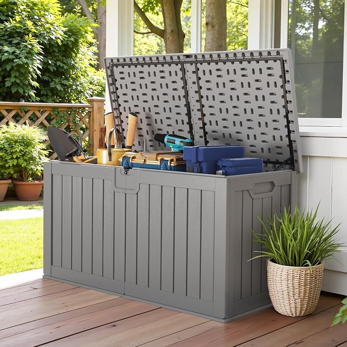 Devoko 240 Gallon Double-Wall Deck Box - Image 5