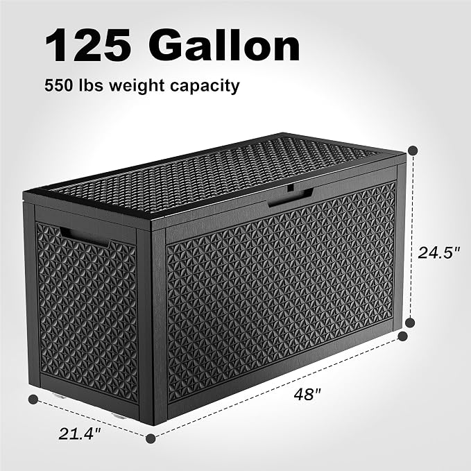 ROJIK Outdoor Storage Housing Deck Box - Image 2