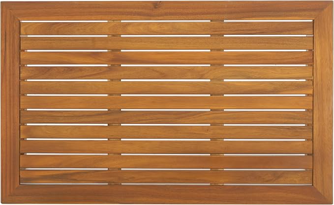SAFAVIEH Outdoor Patio Furniture Collection Lynn Natural Brown Slatted Top - Image 5