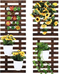 Weysat 4 Pcs Wall Planter Wooden Orchid Hanging Planter by Weysat