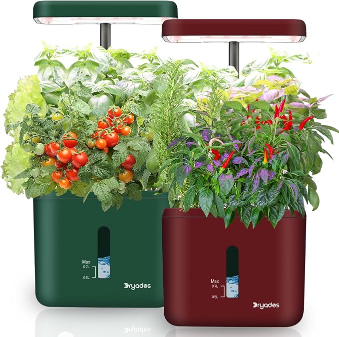 2-Pack Indoor Planting System Smart Soil Growing Kit by Dryades