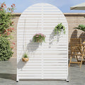 Casaphoria 72" H x 47" W Arched Metal Privacy Screen by Casaphoria