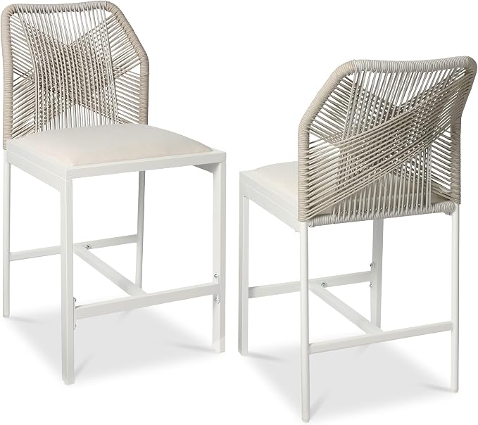 Best Choice Products Indoor Outdoor Counter Height Bar Stools Set of 2 by BestChoiceProducts