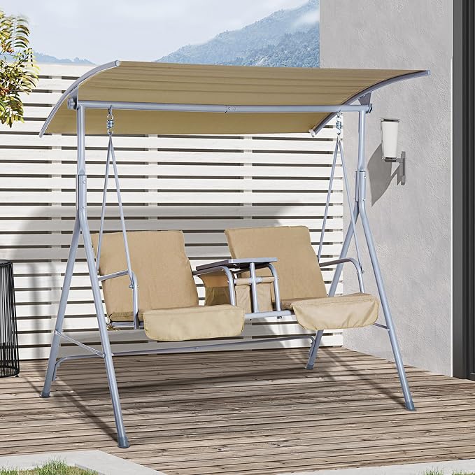 Outsunny 2 Person Porch Swing - Image 2