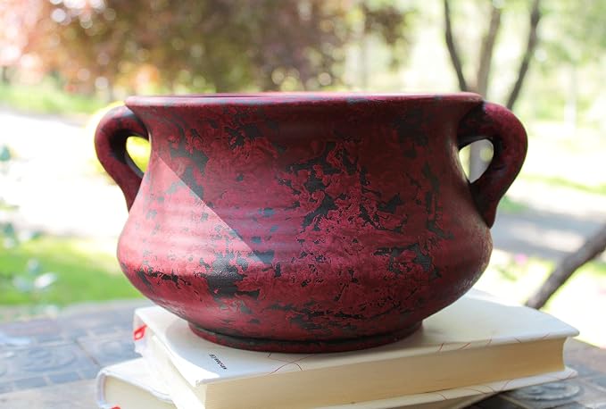 Egyptian Era Designed Earthen Ware Terra-Cotta Vessel/Planter - Image 6