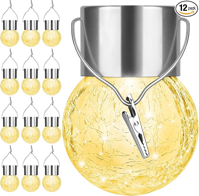 12Pack Hanging Outdoor Solar Lights by BestChoiceforYourLife