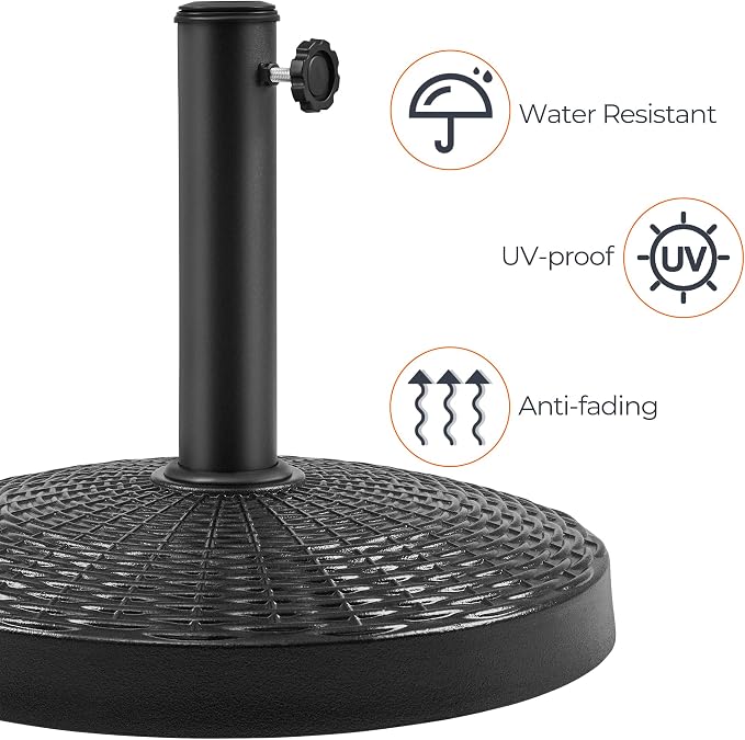 Yaheetech 31lbs Umbrella Base, Heavy Duty Patio Umbrella Base Stand, Round - Image 7