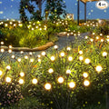 LETMY Solar Lights Outdoor, 4 Pack 32 LED Swaying Solar Garden Lights, Firefly by Letmy