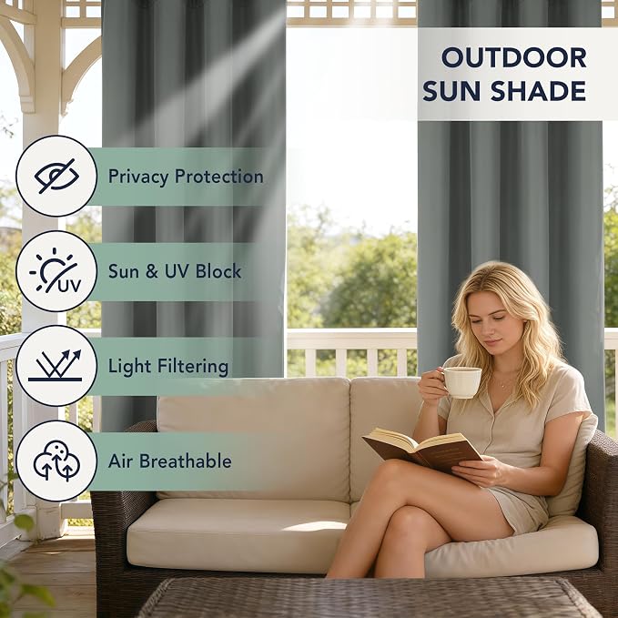 Outdoor Curtains for Patio Waterproof - Image 3