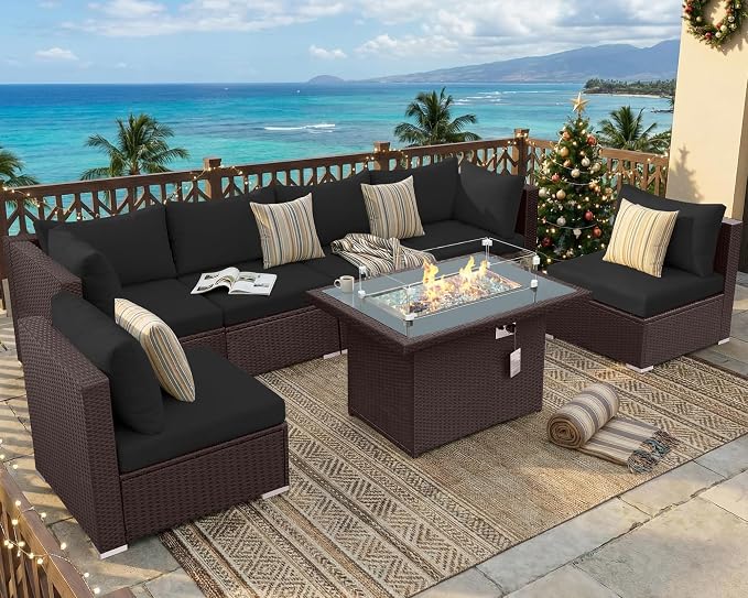 NICESOUL 7 Piece Outdoor Patio Furniture Set - Image 3