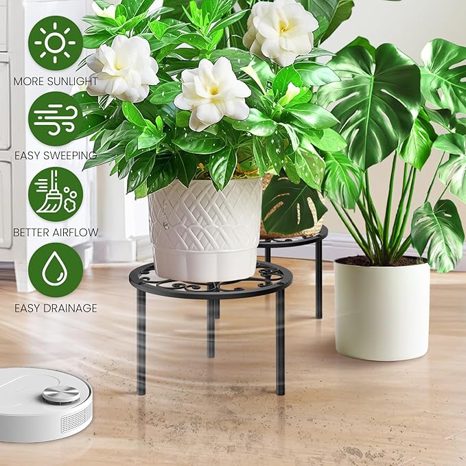 TOSKING 2-Pack Heavy Duty Metal Plant Stands - Image 6
