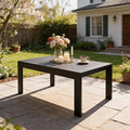 All-Weather Aluminum Outdoor Coffee Table, Modern Coffee Table by KisstheWaterPatioTool