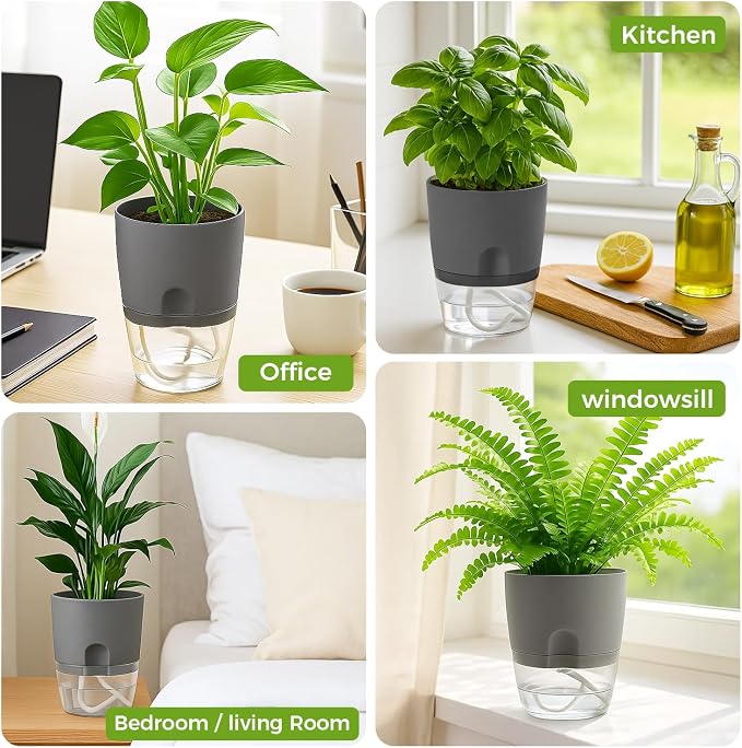 Planterhoma 6 Pack Self Watering Pots - Image 9