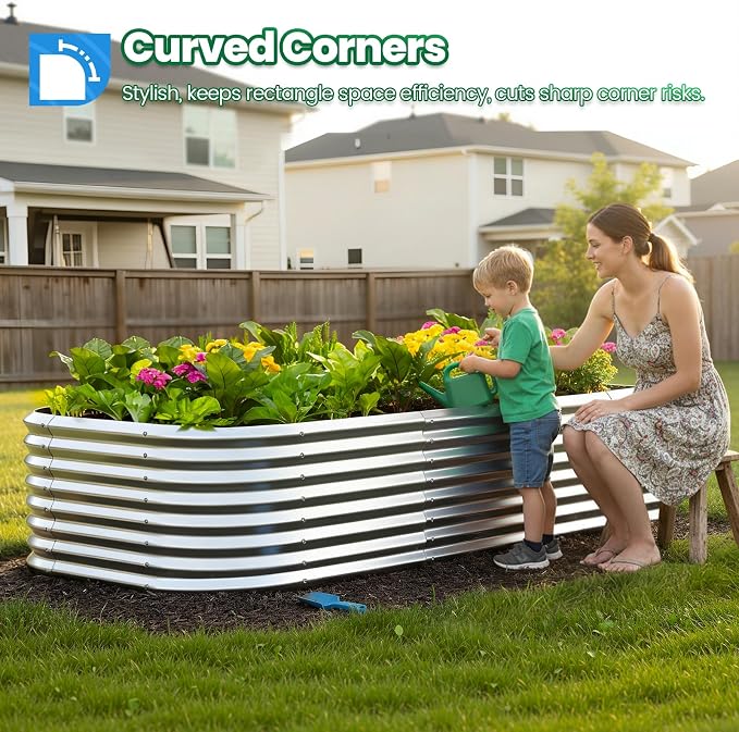 Quictent Galvanized Tall Raised Garden Bed Kit, - Image 2