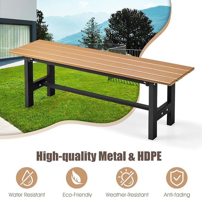 Giantex 2-Pack Outdoor Bench Seat - Image 7