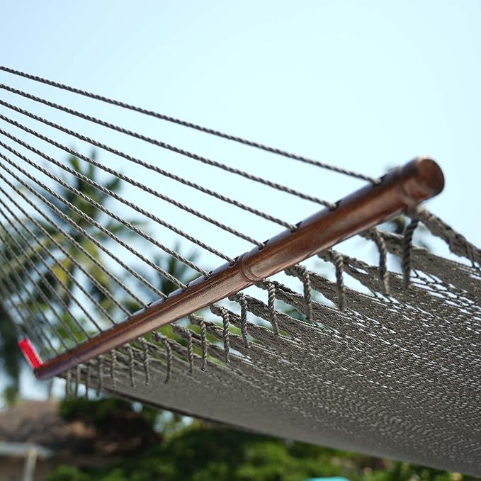 Lazy Daze Hammocks 10.5 FT Double 2 Person Caribbean Rope Hammock, Hand Woven - Image 7