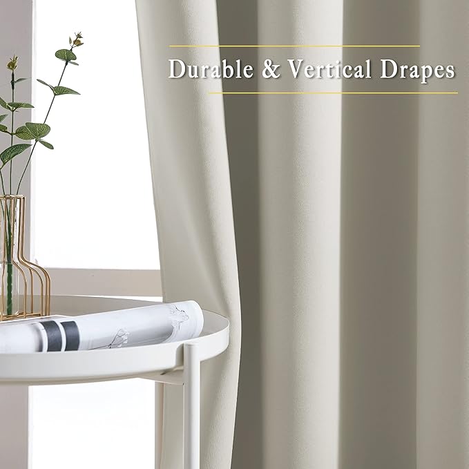 NICETOWN Short Cafe Curtain 54 inch Length, Window Treatment Thermal Insulated - Image 5