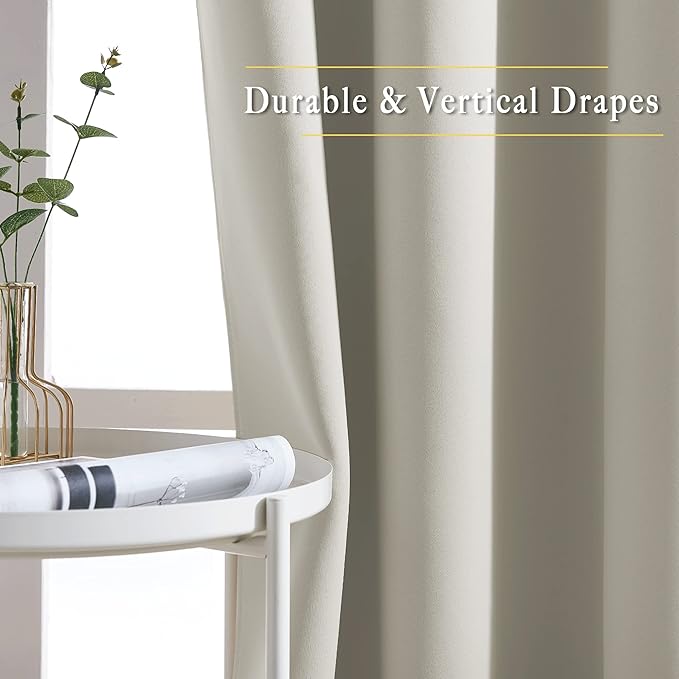 NICETOWN Natural Blackout Living Room Curtain - Image 4