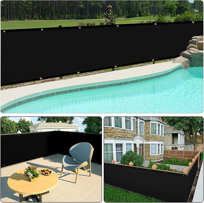 UPGRADE Privacy Screen 3' x 10' Fence Commercial Shade Cover - Image 6
