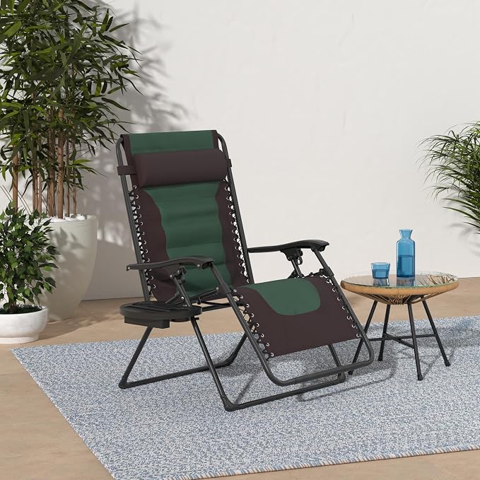 Best Choice Products Oversized Padded Zero Gravity Chair, Folding Outdoor Patio - Image 2