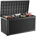 320 Gallon Resin Deck Box, Lockable Weatherproof Outdoor Storage Box by OutdoorLivingPerfected
