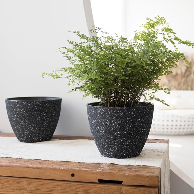 LA JOLIE MUSE Flower Pots Outdoor Garden Planters, Indoor Plant Pots - Image 2