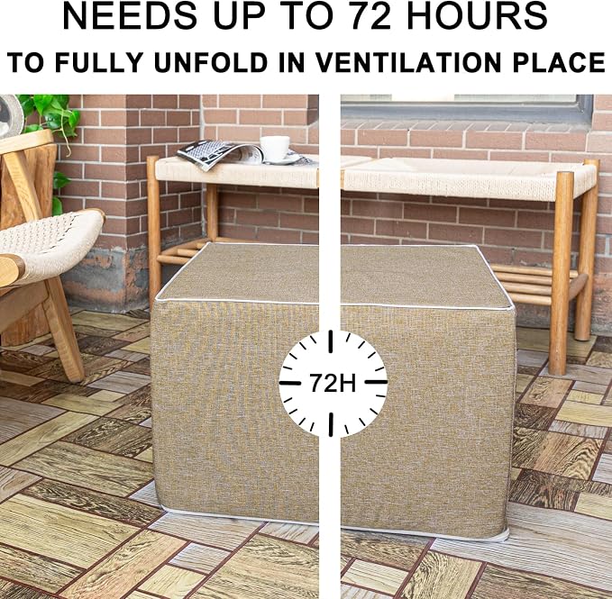 Outdoor Ottoman 20x20x14 Inches Outdoor Square Ottomans - Image 7