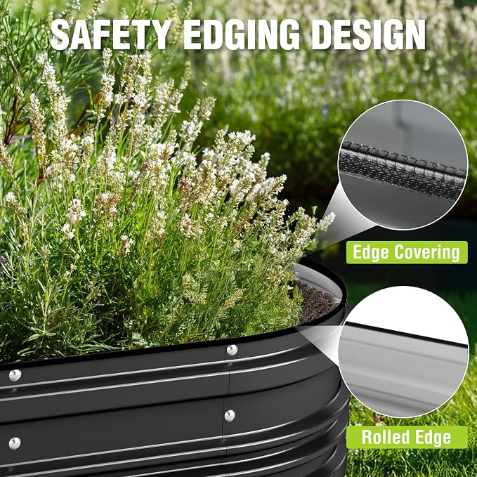 WORKPRO 2PK 4x2x1ft Outdoor Galvanized Raised Garden Bed Kit, Rust & Corrosion - Image 3