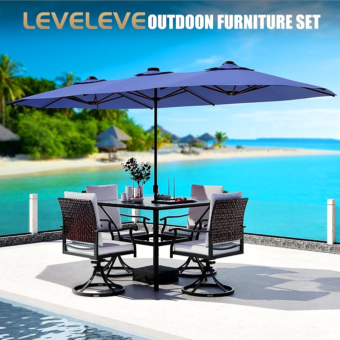 LEVELEVE 14FT Double-Sided Patio Umbrella - Image 5