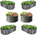 A ANLEOLIFE 6-Pack 4X4X1.5ft & 6X2X1.5ft Deep Root Galvanized Raised Garden by AAnleolife