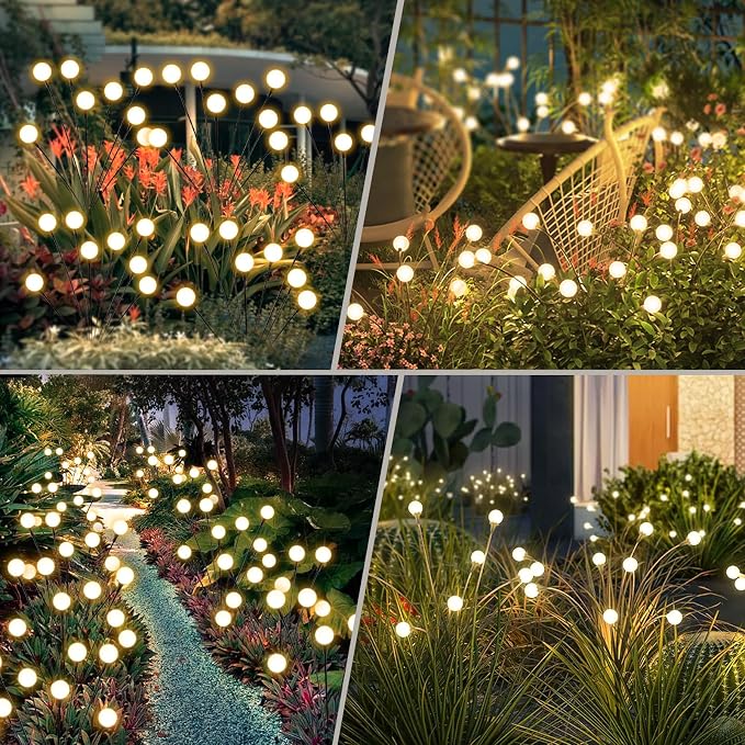 Solar Lights Outdoor Waterproof, 2 Packs 16LED, Solar Garden, Garden Decor - Image 6
