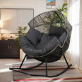 Vongrasig Wicker Egg Chair PE Rattan Rocking Chair by Vongrasig