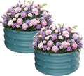 ZXZYHFTY Round Galvanized Raised Garden Bed kit, Round Large Metal Raised by ZXZYHFTY