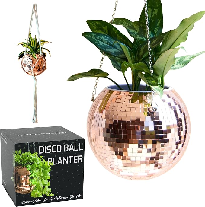 SCANDINORDICA Disco Ball Planter – Value Package: Mirror Disco Planter by SCANDINORDICA