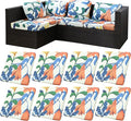 8Pcs Stretch Patio Cushion Covers, Outdoor Couch Covers Replacement, Outdoor by BIETYONE