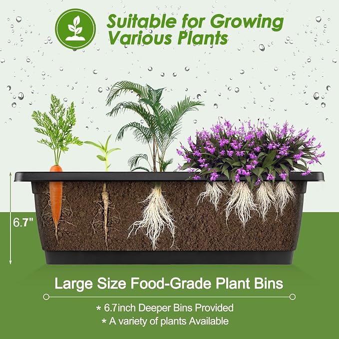 SEJOV 5-Tier Raised Garden Bed, 4FT Vertical Garden Planter - Image 7