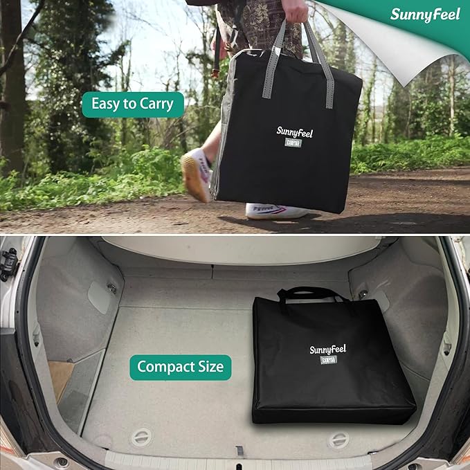 SUNNYFEEL Camping Directors Chair, Heavy Duty, Oversized Portable Folding Chair - Image 5