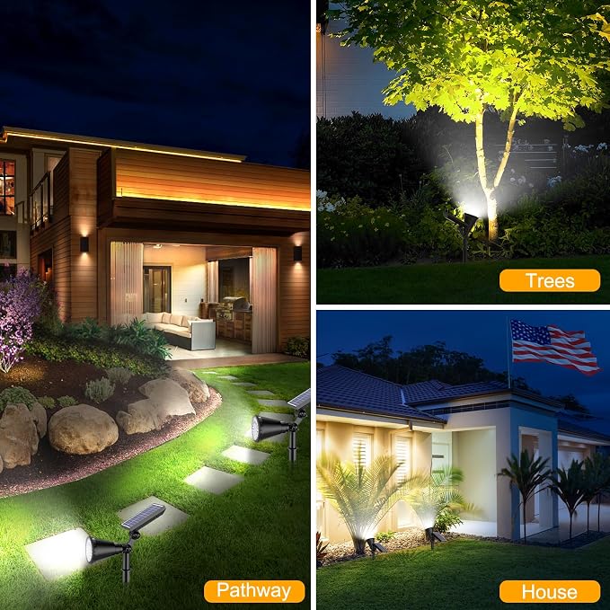 Solar Lights Outdoor Waterproof, 36 LEDs 1000LM Adjustable Solar Spot Lights - Image 7