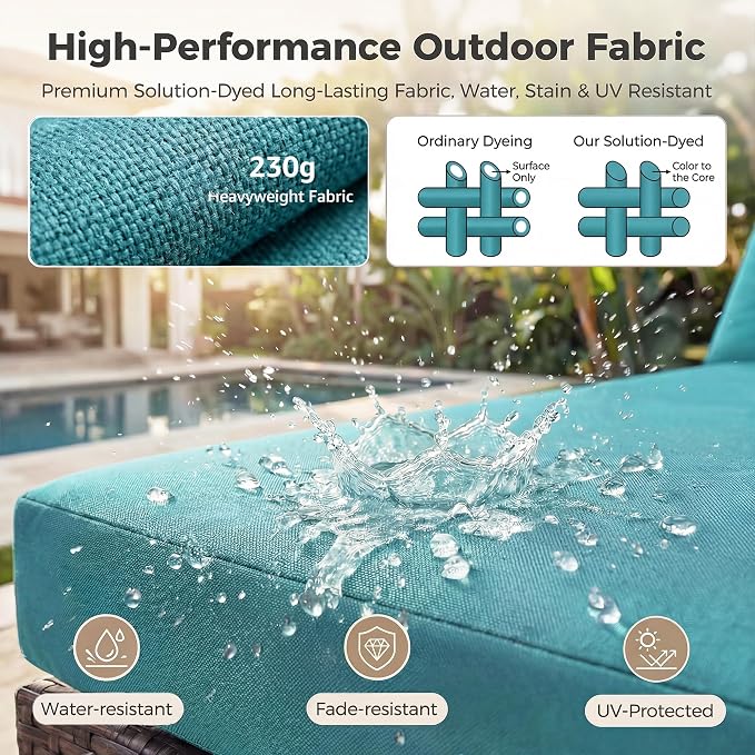 NICESOUL 7 Piece Patio Furniture Set - Image 9