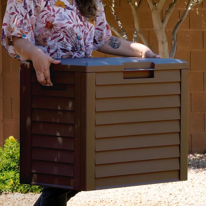 IRIS USA 35-Gallon Outdoor Deck Storage Box, Lockable & UV-Protected, - Image 6
