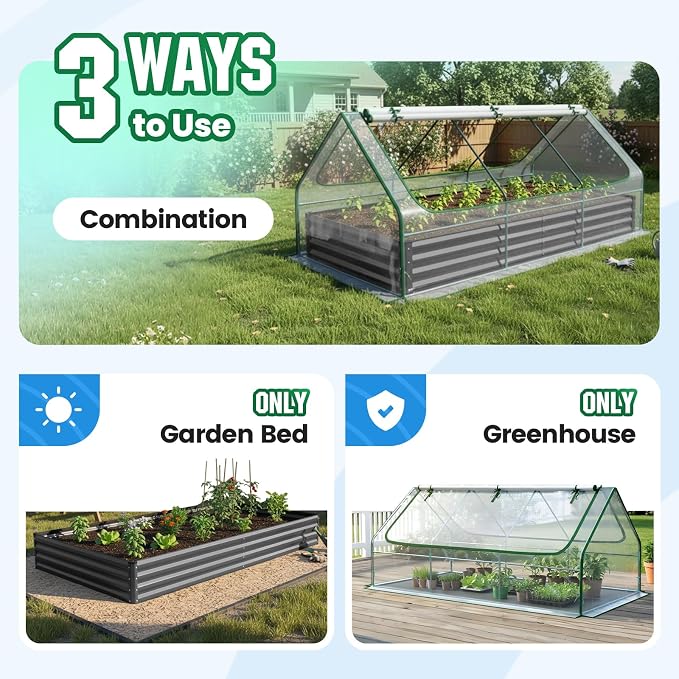 Quictent Raised Garden Bed Galvanized Raised Beds - Image 3