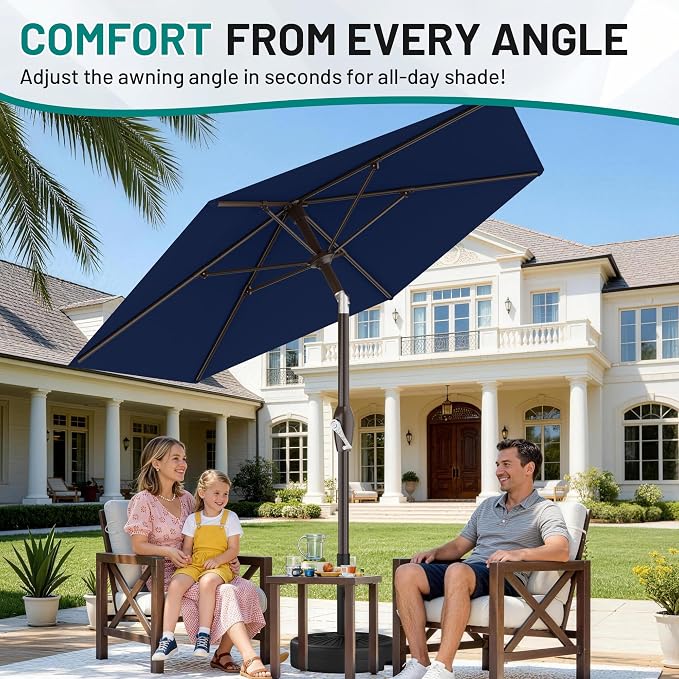 AreShark 7.5FT Patio Umbrella Table Market Umbrella - Image 4