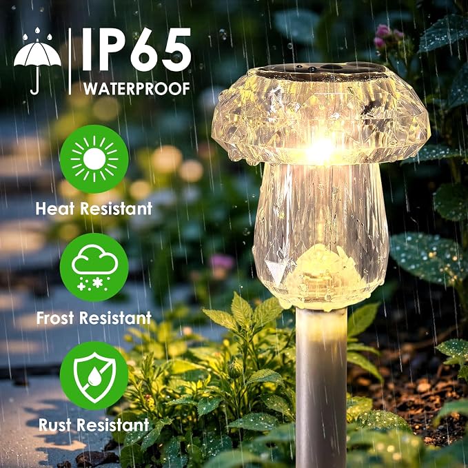 Mancra Solar Pathway Lights Outdoor, 16 Pack Dusk to Dawn Solar Lights Outdoor - Image 3