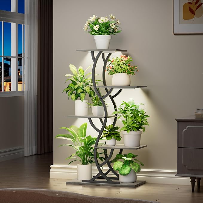 Plant Stand Indoor with Grow Lights - Image 4