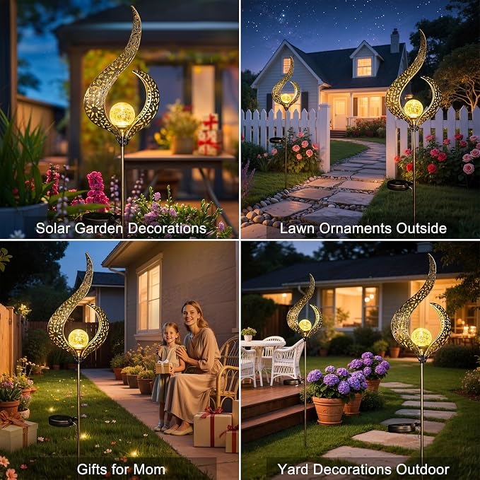 HOMEIMPRO Outdoor Solar Garden Lights Waterproof, Gifts - Image 3