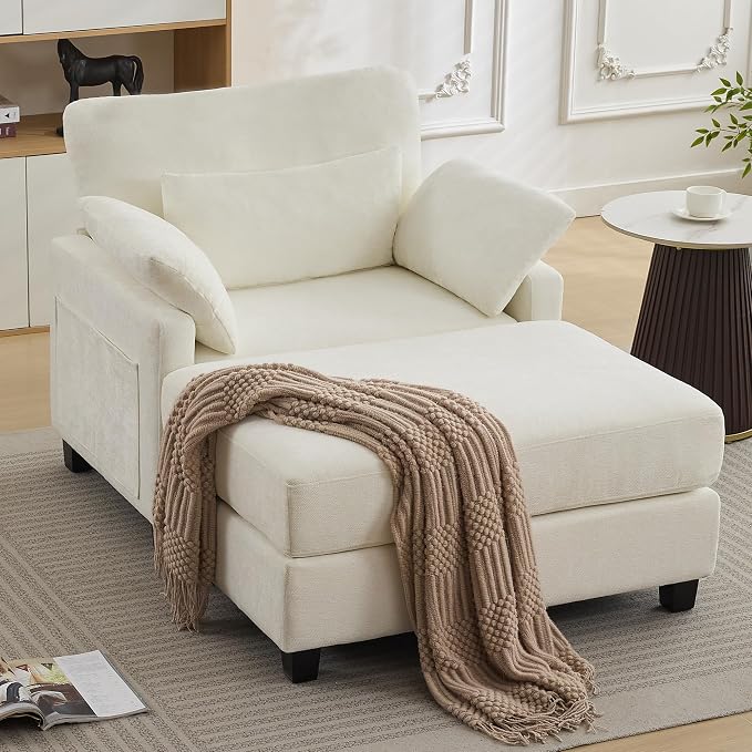 57.5" Oversized Chaise Lounge by WUTUTUEE