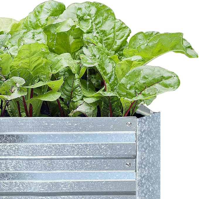 Galvanized Steel Garden Bed 3-Pack, Outdoor Metal Garden Kit - Image 8