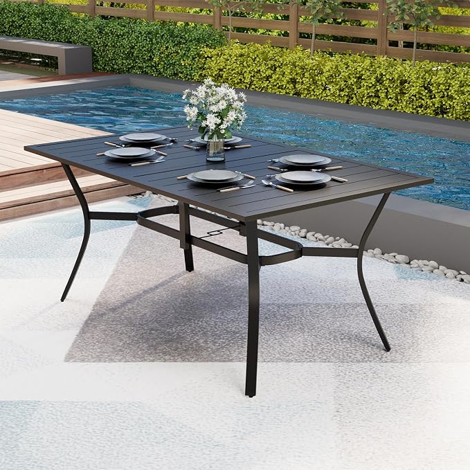 MELLCOM 63''x38'' Outdoor Dining Table by MELLCOM